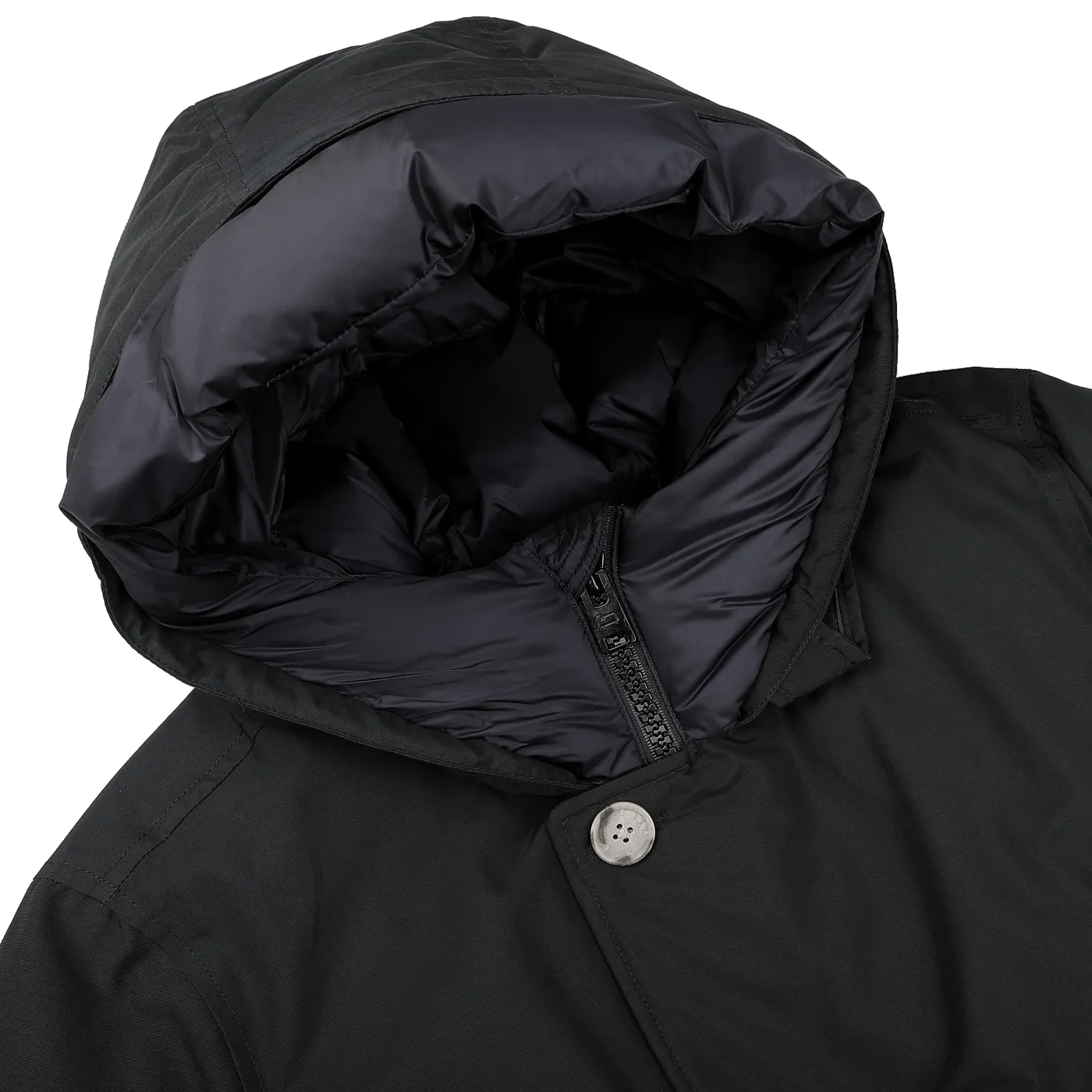 Melton Blue Stretch Nylon Arctic Parka