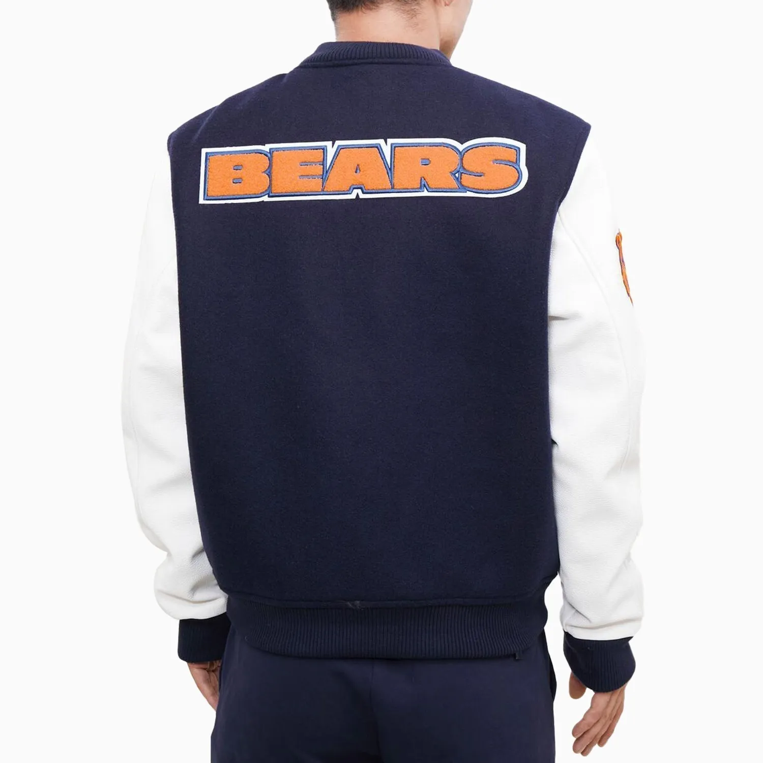 Men's Chicago Bears Logo Varsity Jacket