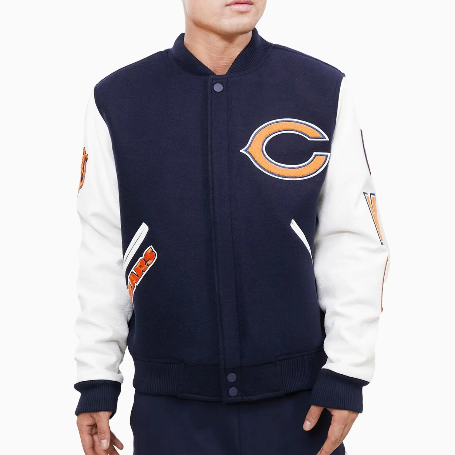 Men's Chicago Bears Logo Varsity Jacket