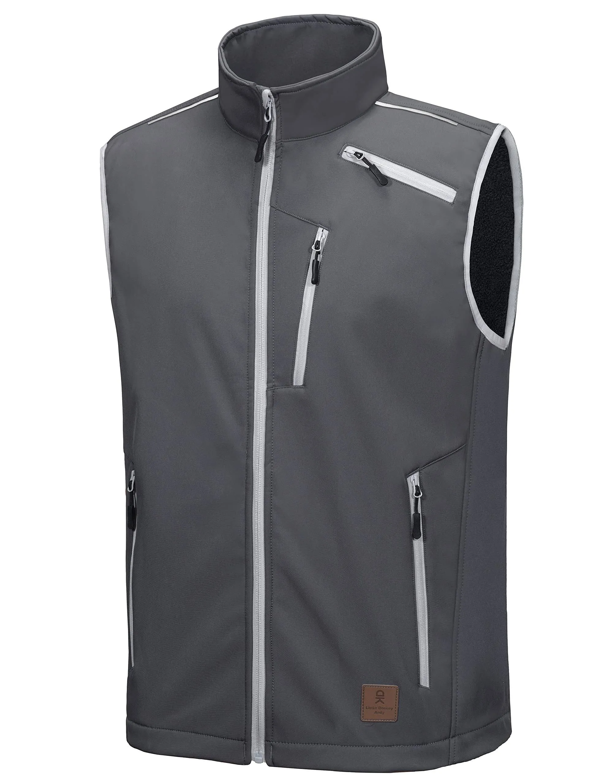 Men's Fleece Lined Softshell Hiking Golf Vest