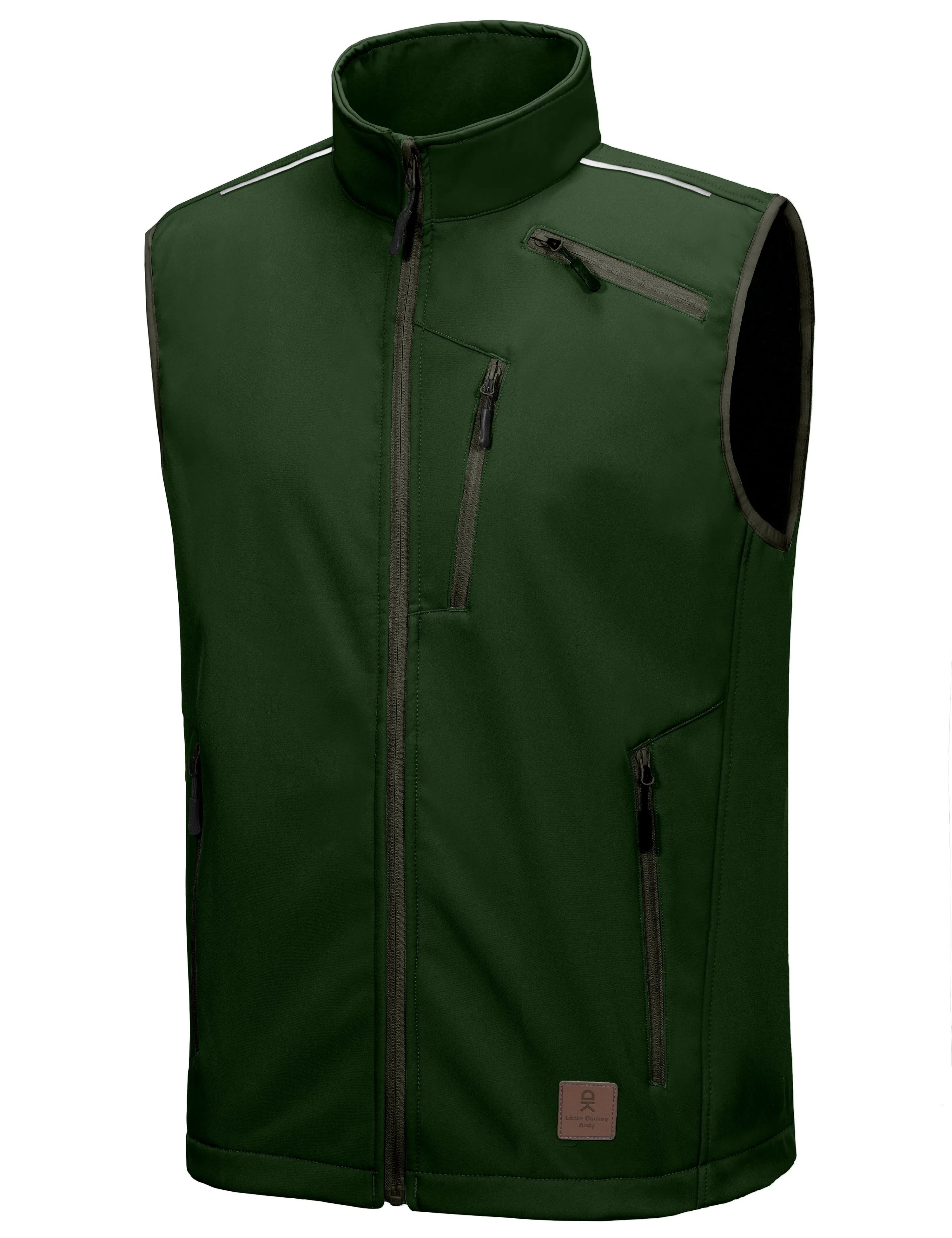 Men's Fleece Lined Softshell Hiking Golf Vest