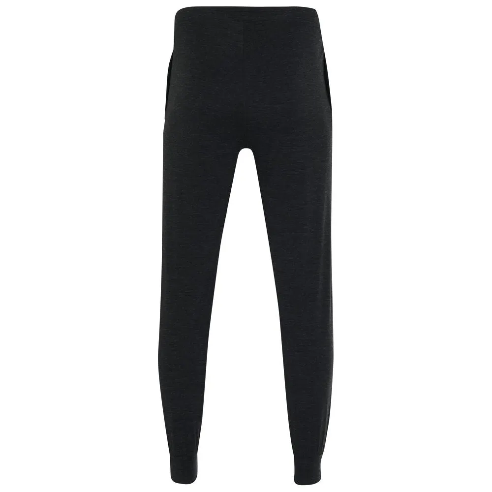 Mens Merino Blend 200 PJ Joggers (Black Melange)