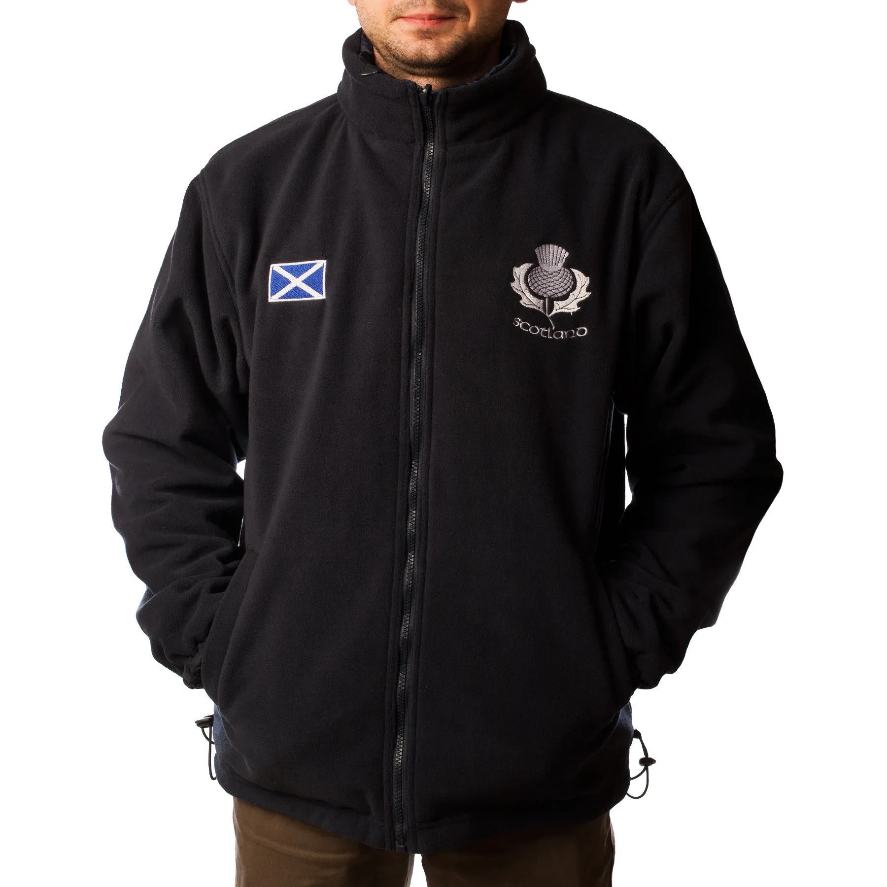 Mens Scotland Fleece Lined Jacket