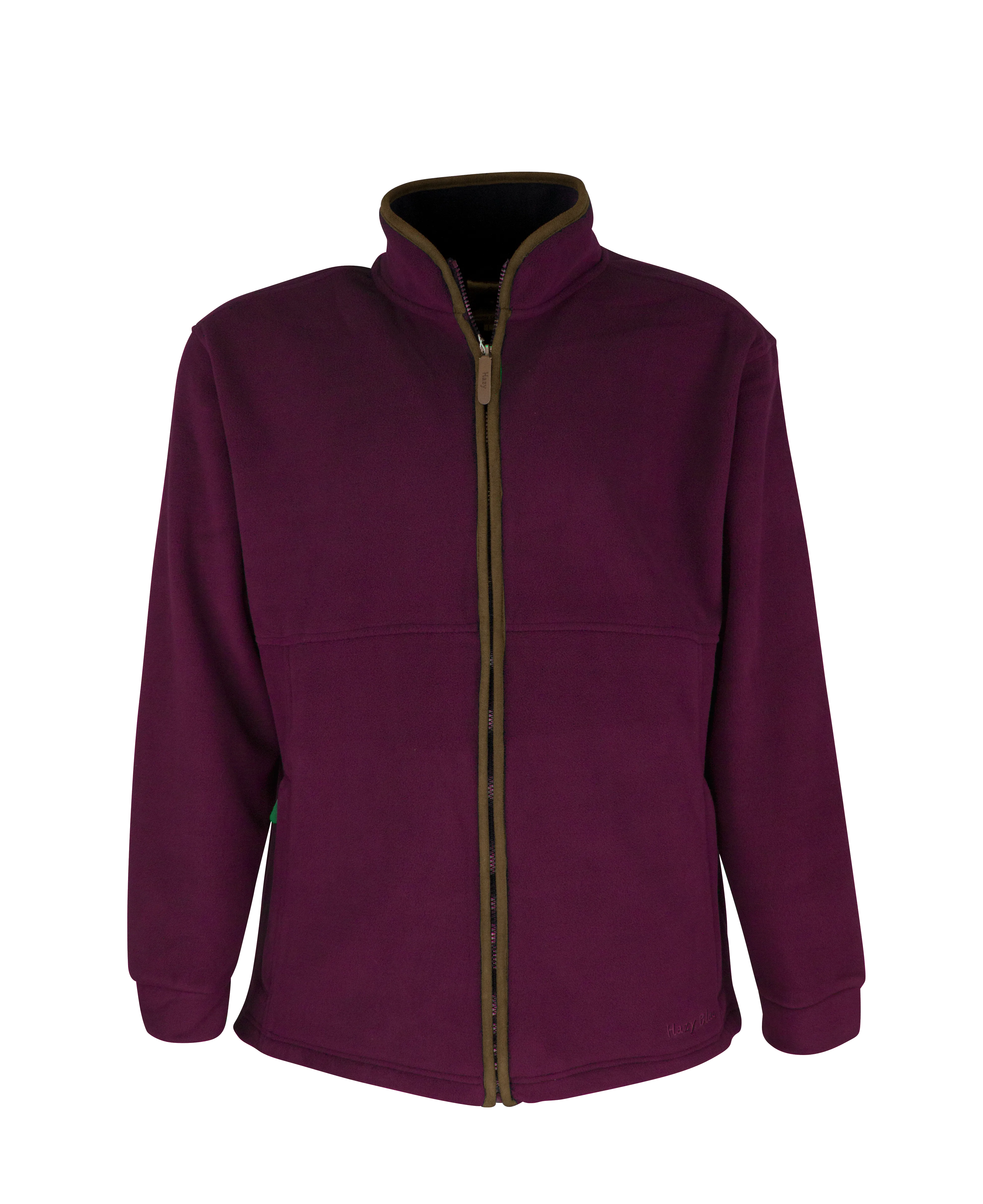 MF103 - Mens Full Zip Fleece - PLUM