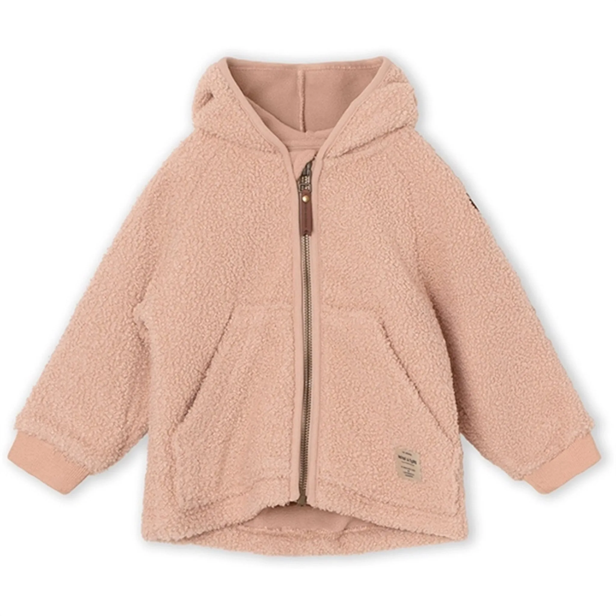 MINI A TURE Liff Teddy Fleece Jacket Rose Dust