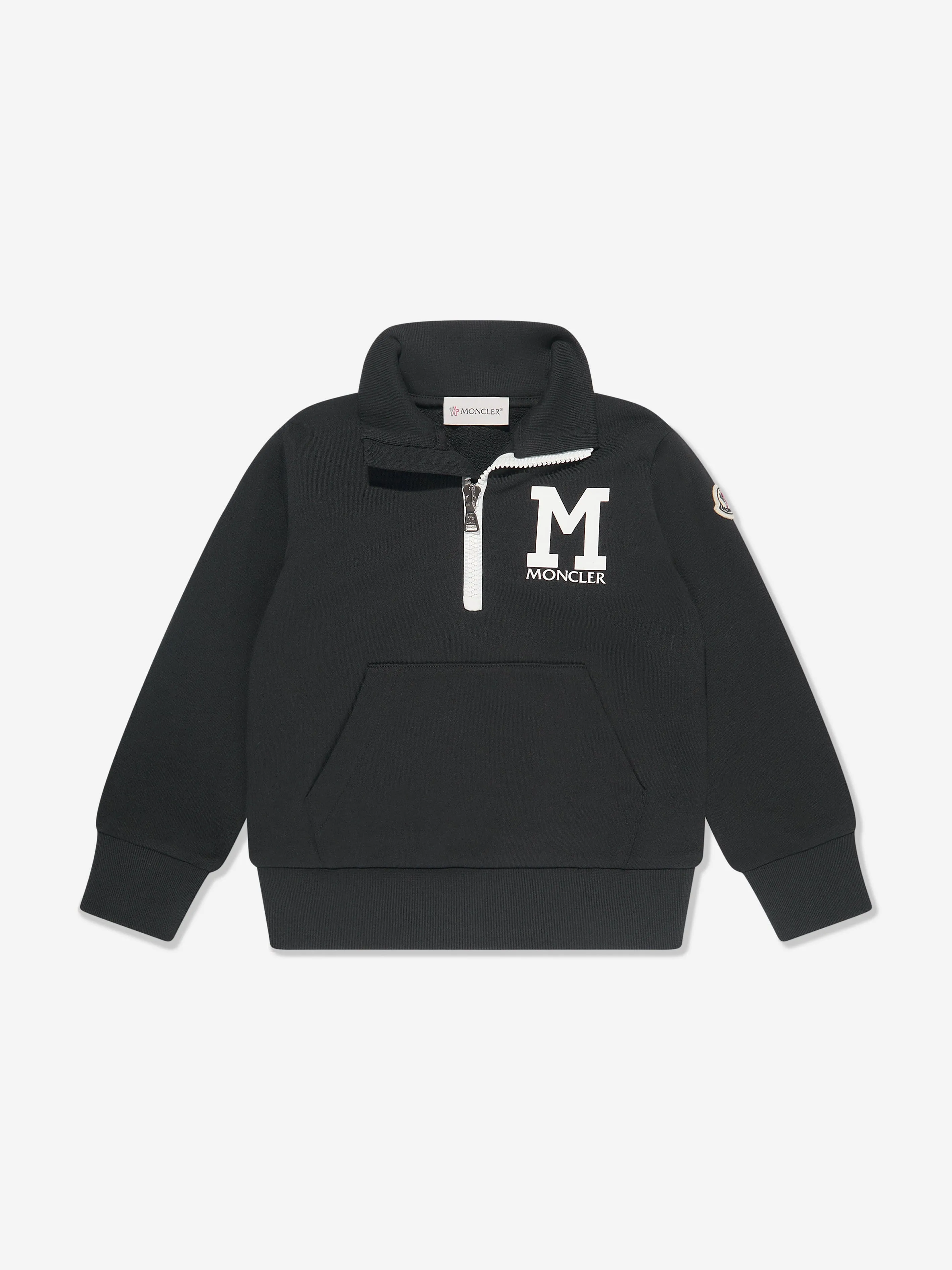 Moncler Enfant Boys Logo Short Tracksuit in Black