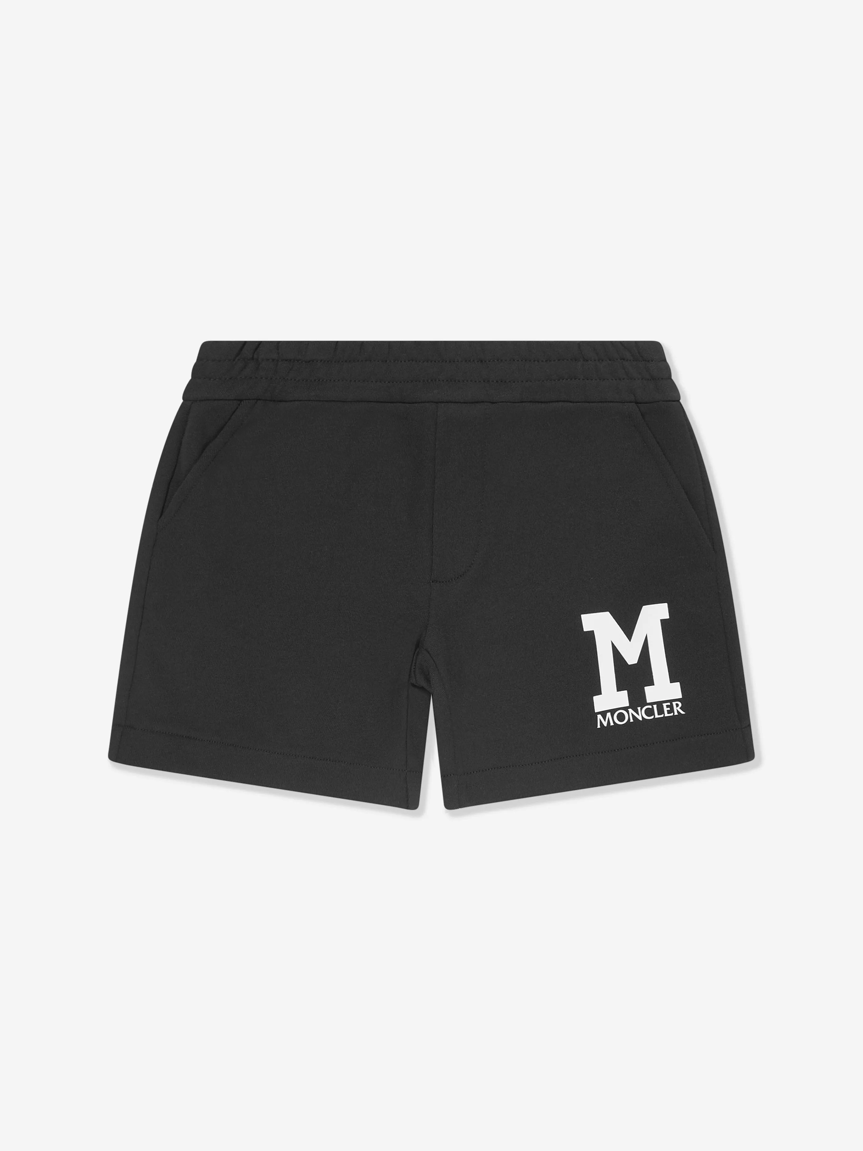 Moncler Enfant Boys Logo Short Tracksuit in Black