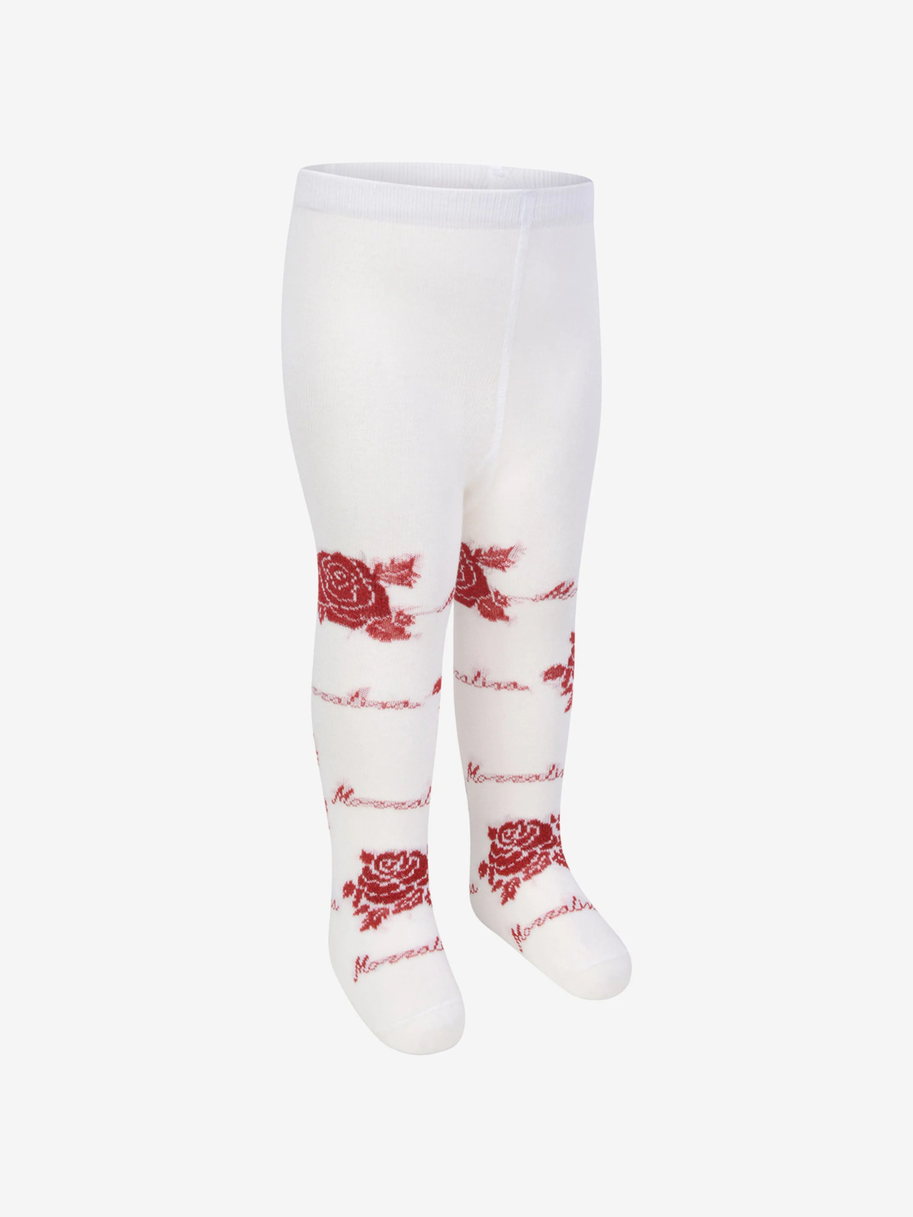 Monnalisa Baby Girls & Red Rose Tights