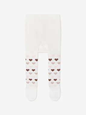 Monnalisa Baby Girls Teddy Bears Tights in Ivory