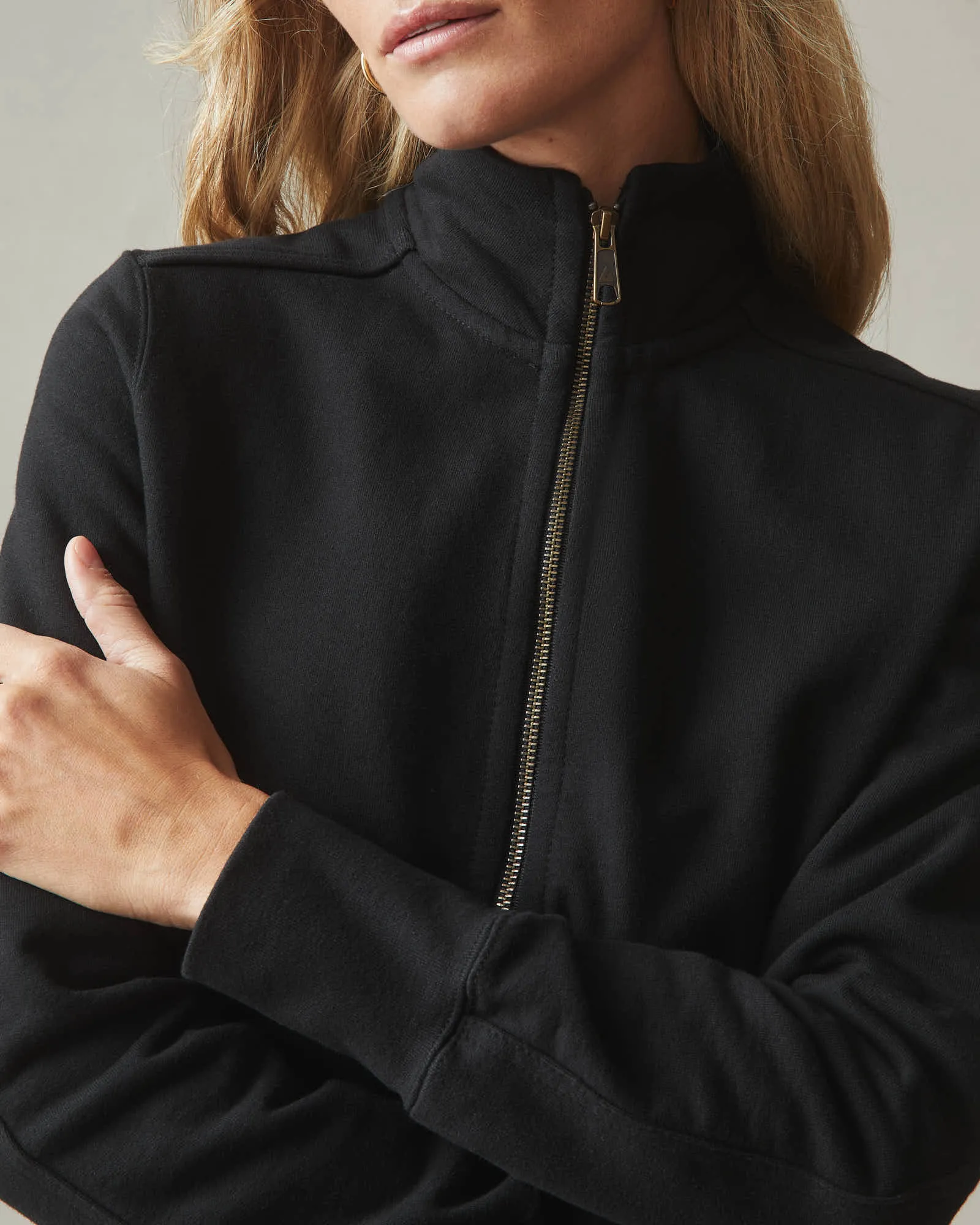 Moto Full Zip - Black