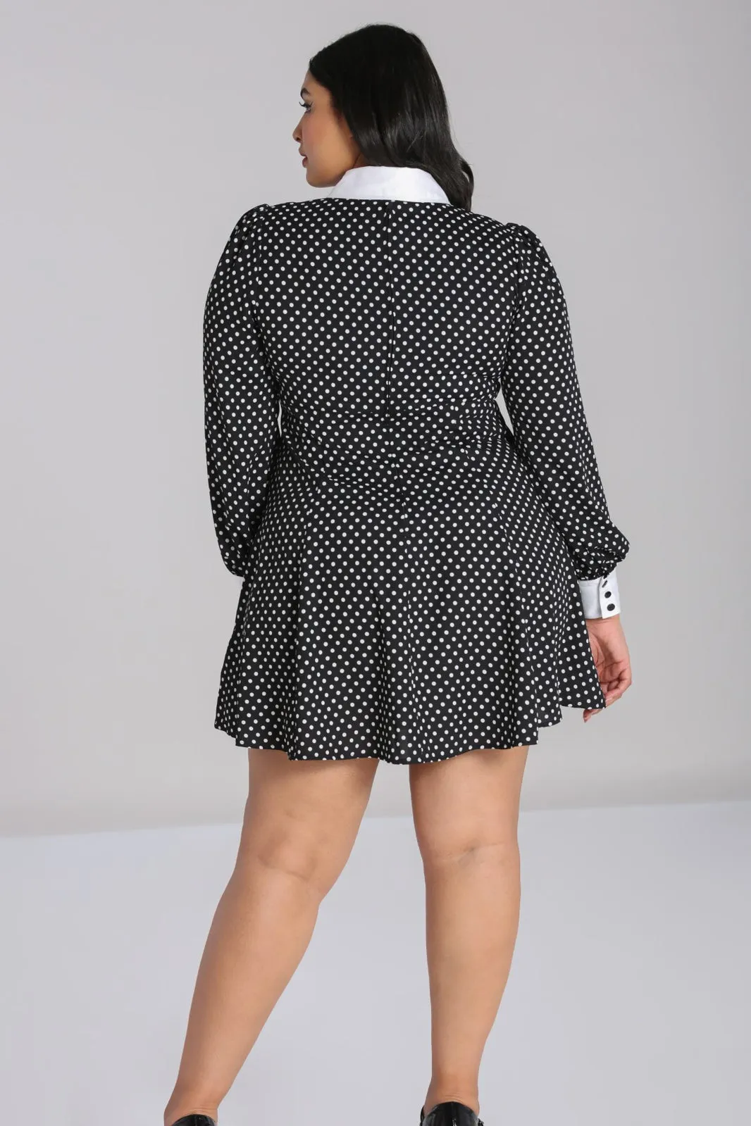 Naomi Polka Dot Mini Dress by Hell Bunny