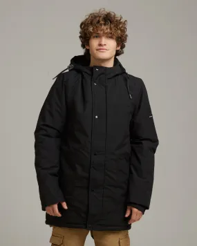 NEVADA MEN'S LONGLINE PARKA | BLACK