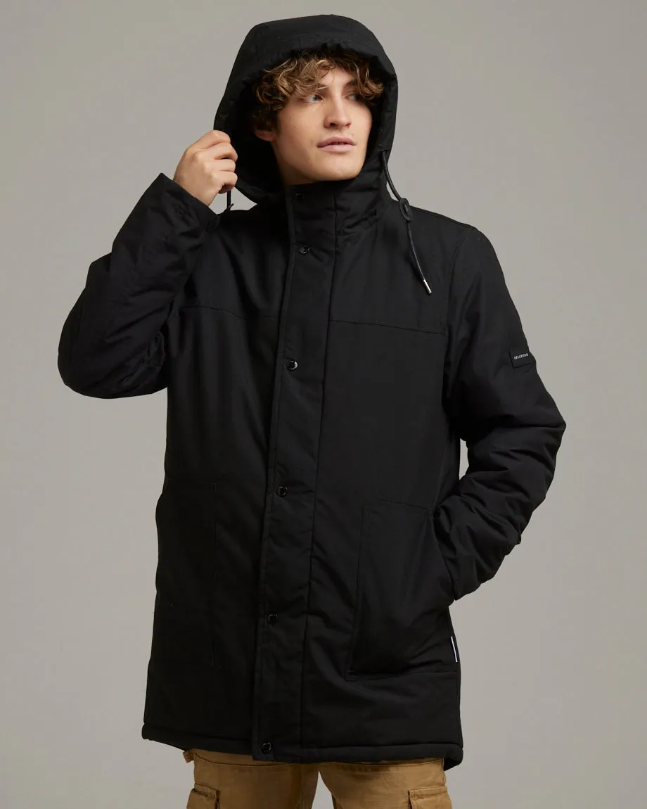 NEVADA MEN'S LONGLINE PARKA | BLACK