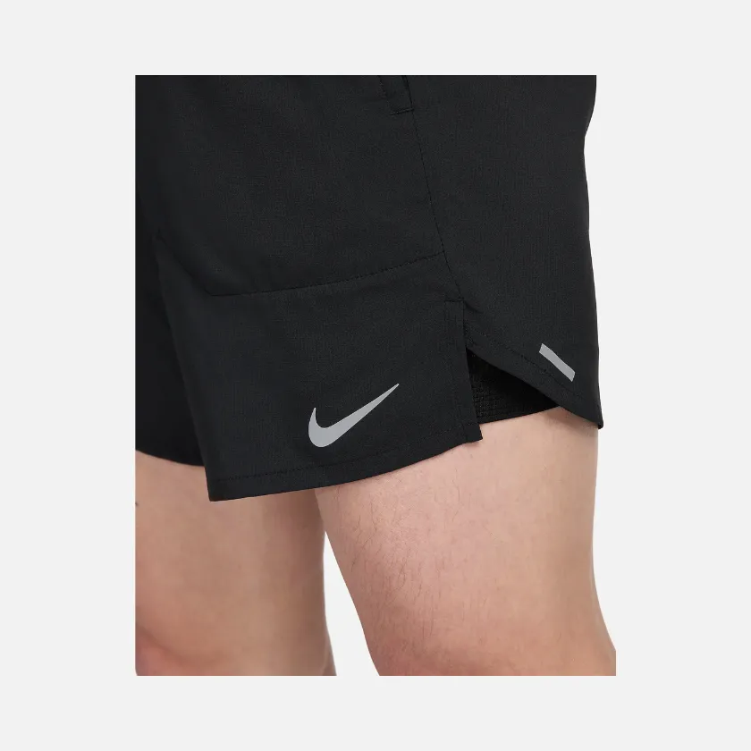 Nike Dri-FIT Stride Men's 18cm (approx.) 2-in-1 Running Shorts -Black/Black