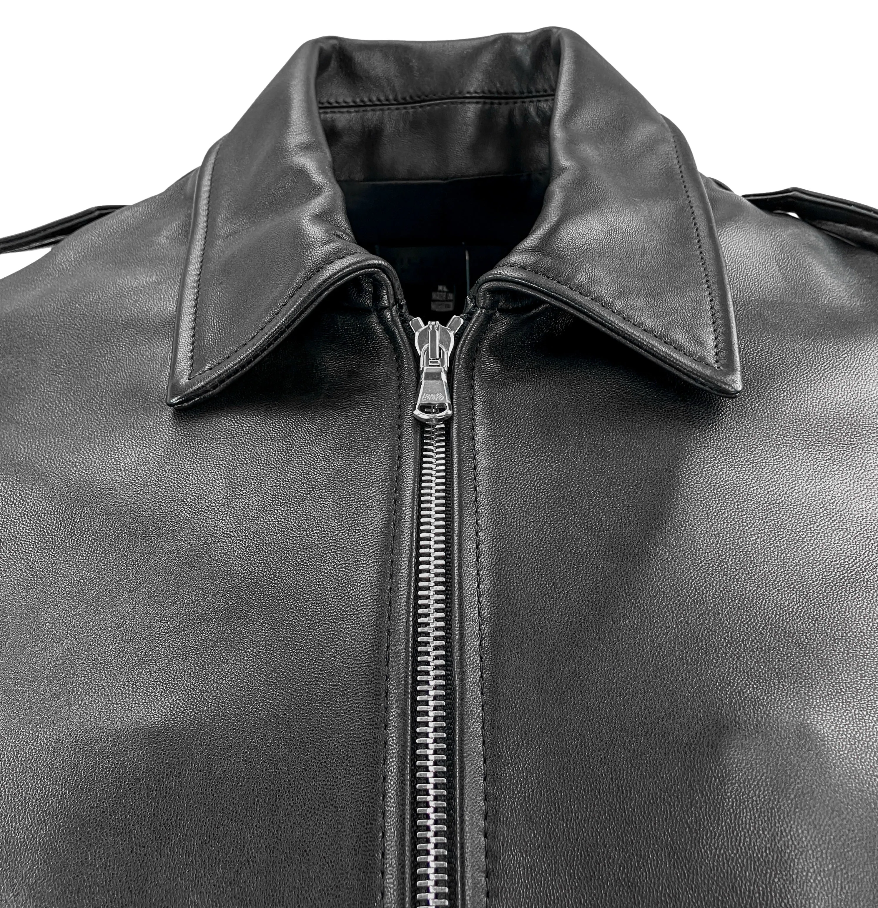 Nili Lotan Burton Leather Jacket in Black