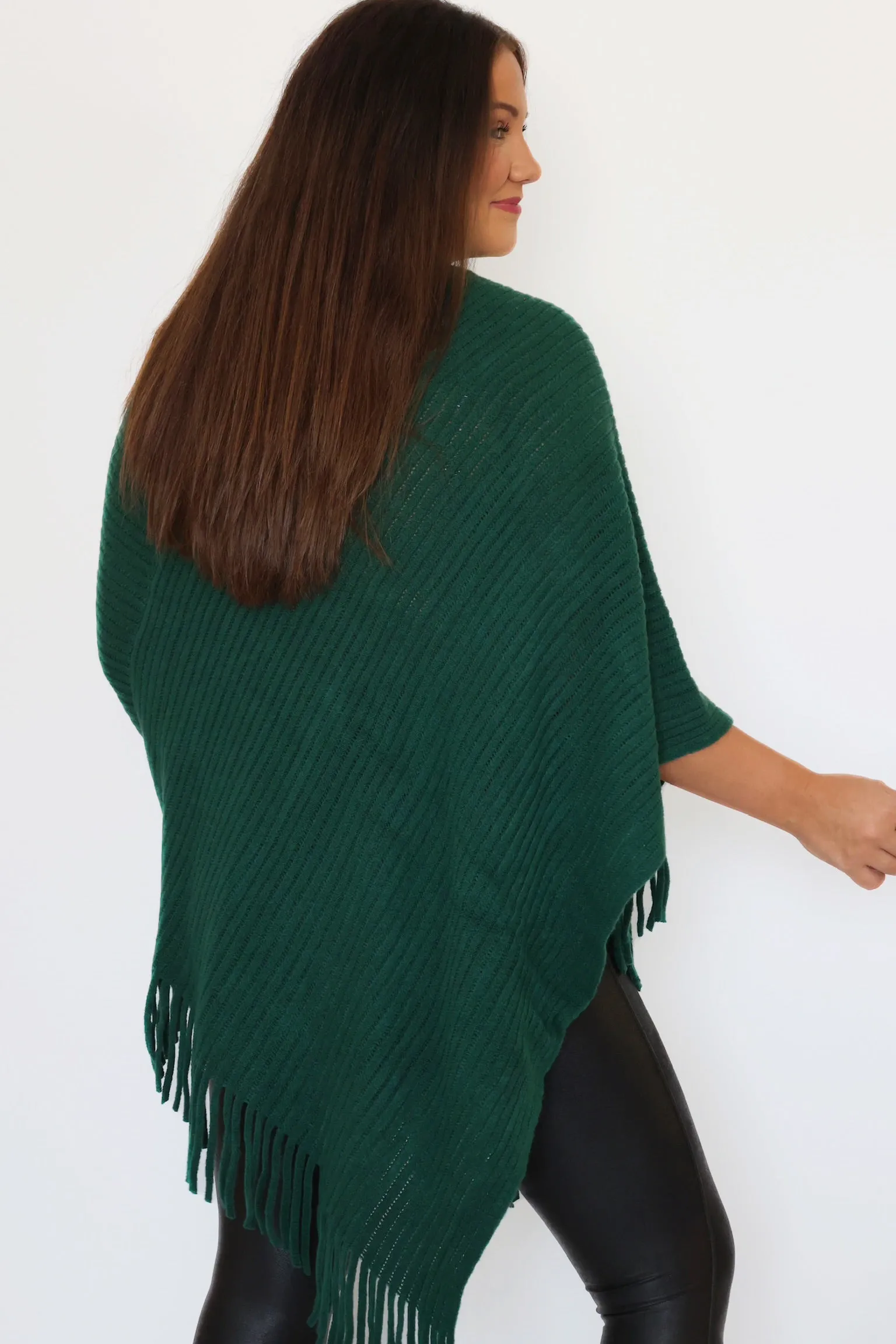 Olivia Fringe Poncho