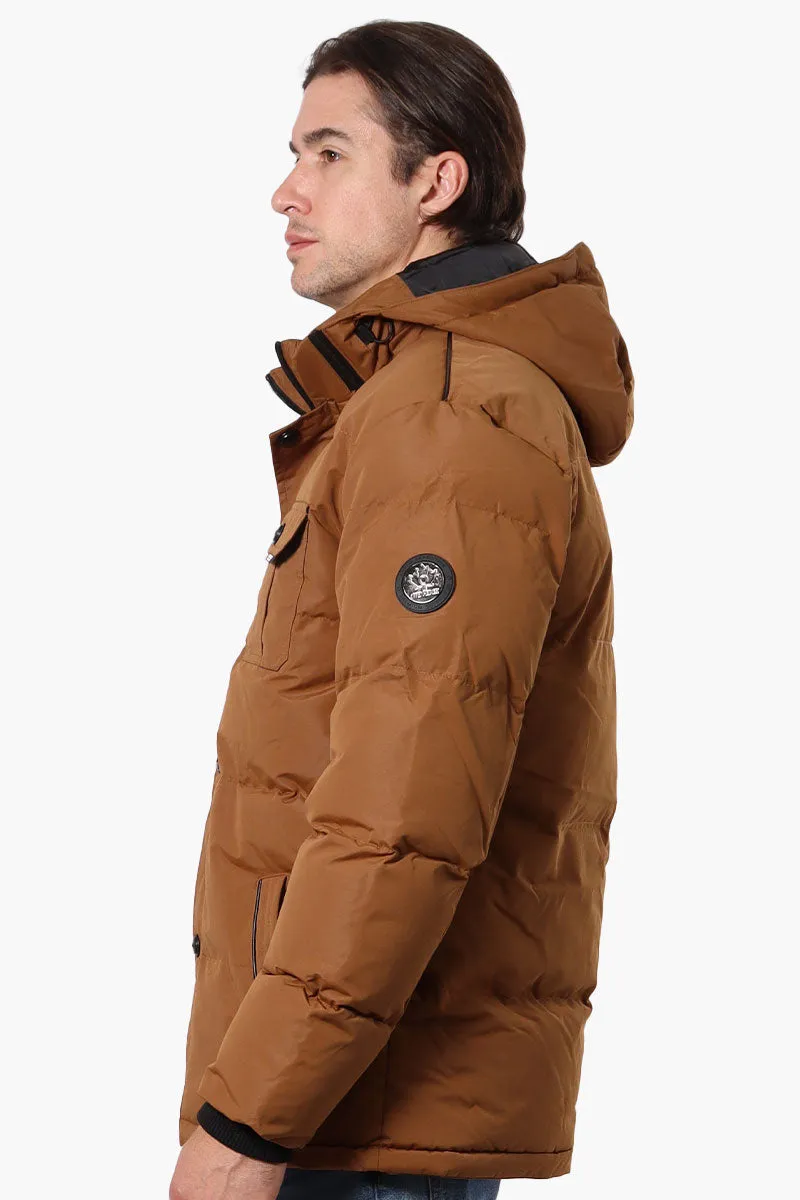 Oppenheimer Flap Pocket Parka Jacket - Brown