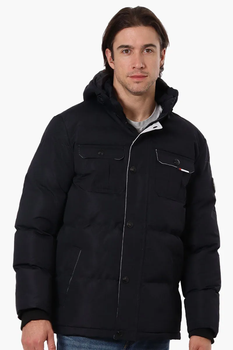 Oppenheimer Flap Pocket Parka Jacket - Navy