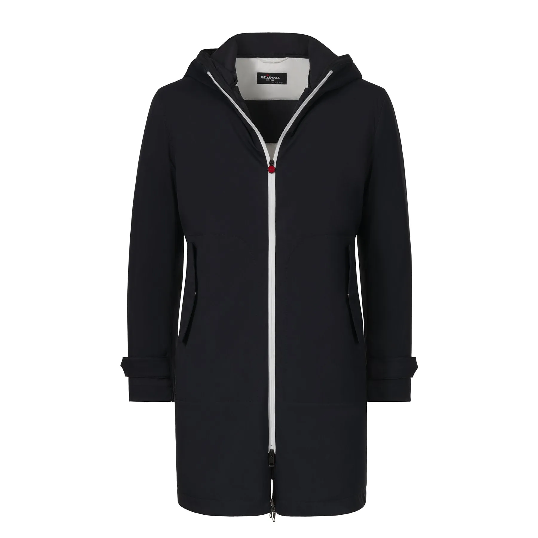 Padded Hooded Parka in Dark Blue