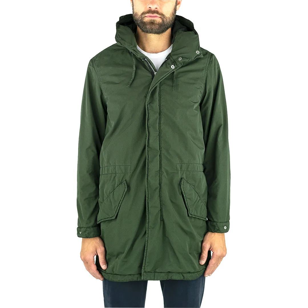 Parka ASPESI New Parkettone in Nylon Tinto Capo Verde Militare