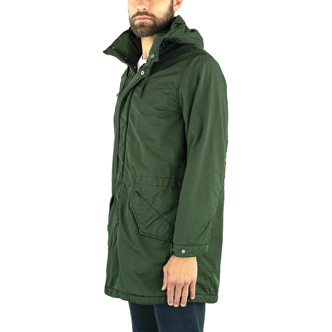 Parka ASPESI New Parkettone in Nylon Tinto Capo Verde Militare