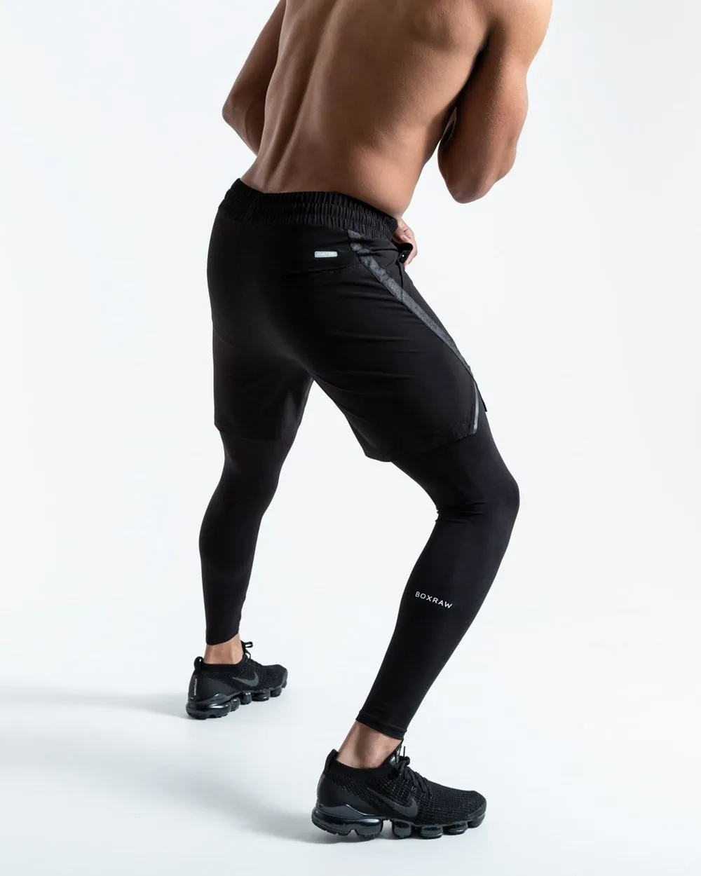 PEP SHORTS (2-IN-1 TRAINING TIGHTS) - BLACK