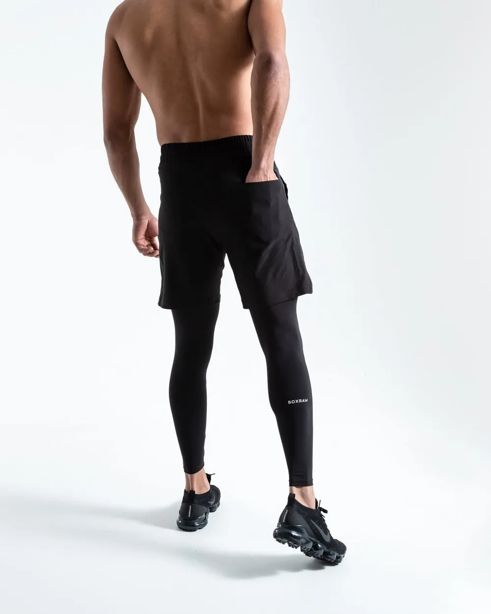 PEP SHORTS (2-IN-1 TRAINING TIGHTS) - BLACK