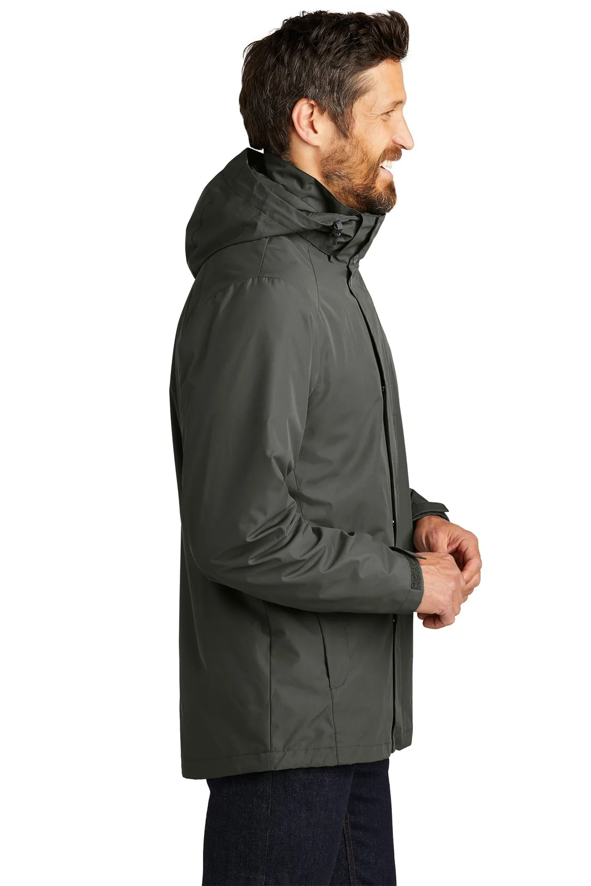 Port Authority All-Weather 3-in-1 Customized Jackets, Storm Grey