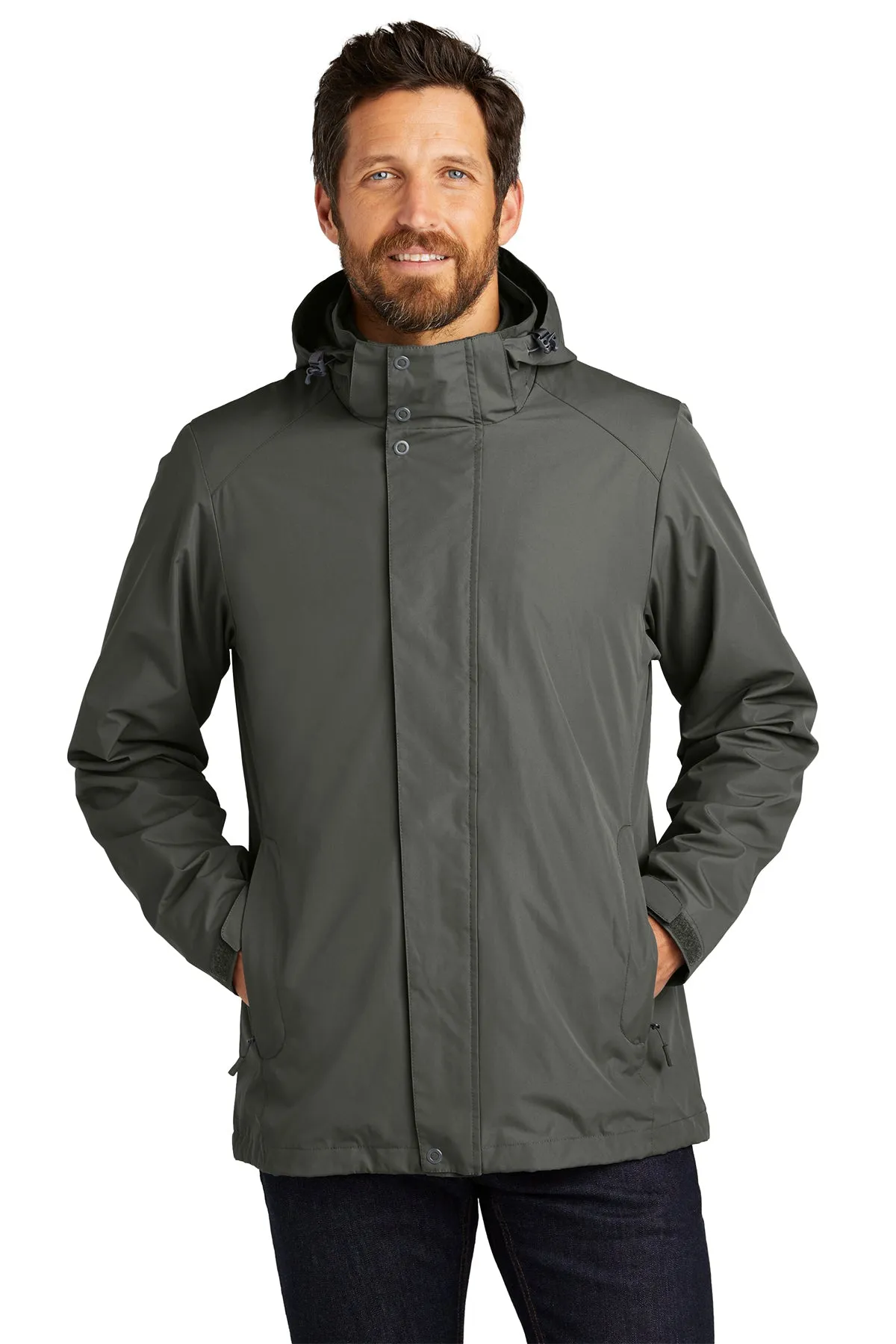 Port Authority All-Weather 3-in-1 Customized Jackets, Storm Grey