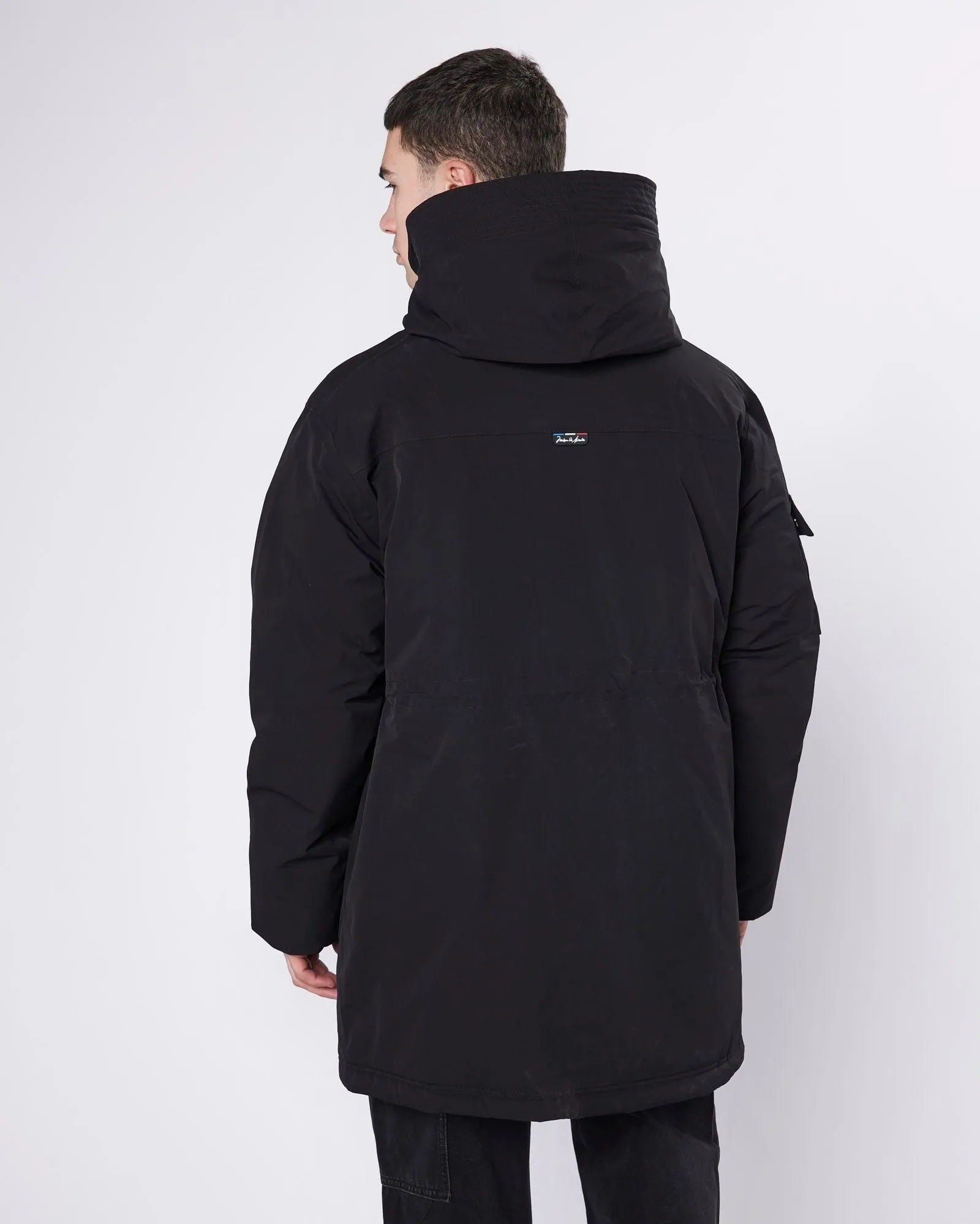 Premium OG Badge Black Parka Coat