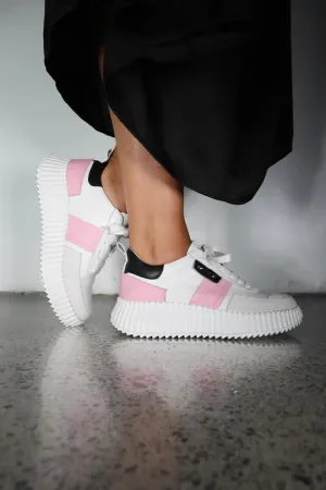 Racer - White Pink Black