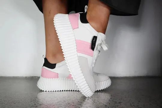 Racer - White Pink Black