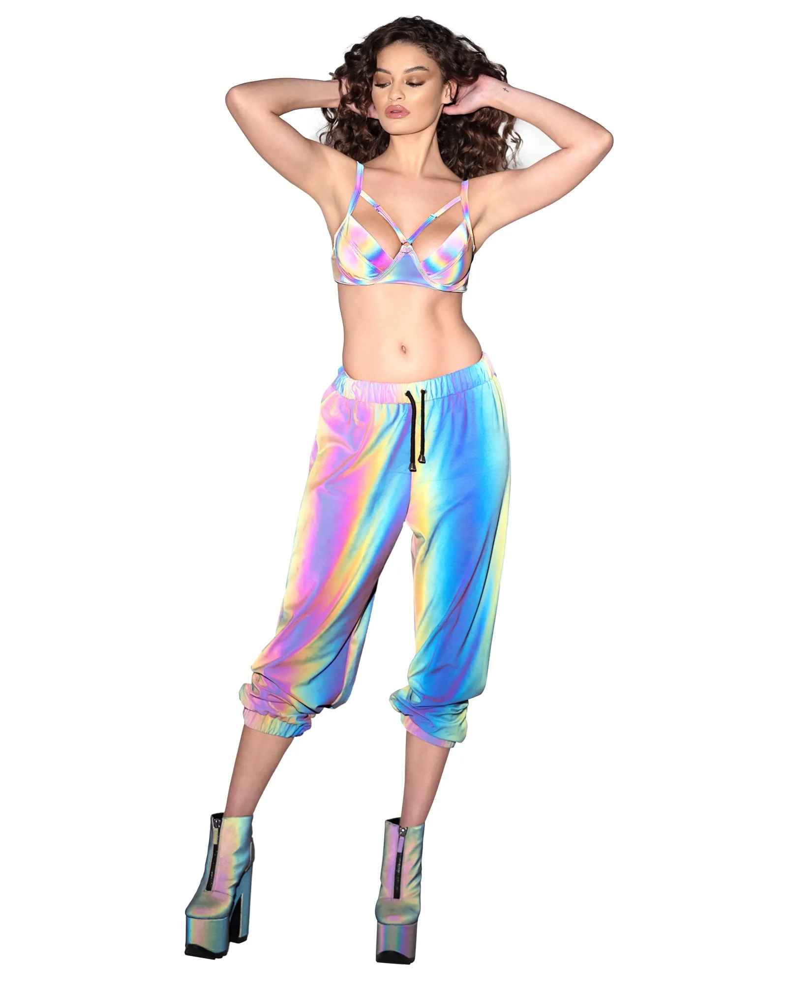 Roma Reflective Unisex Joggers - Rave & Festival Wear