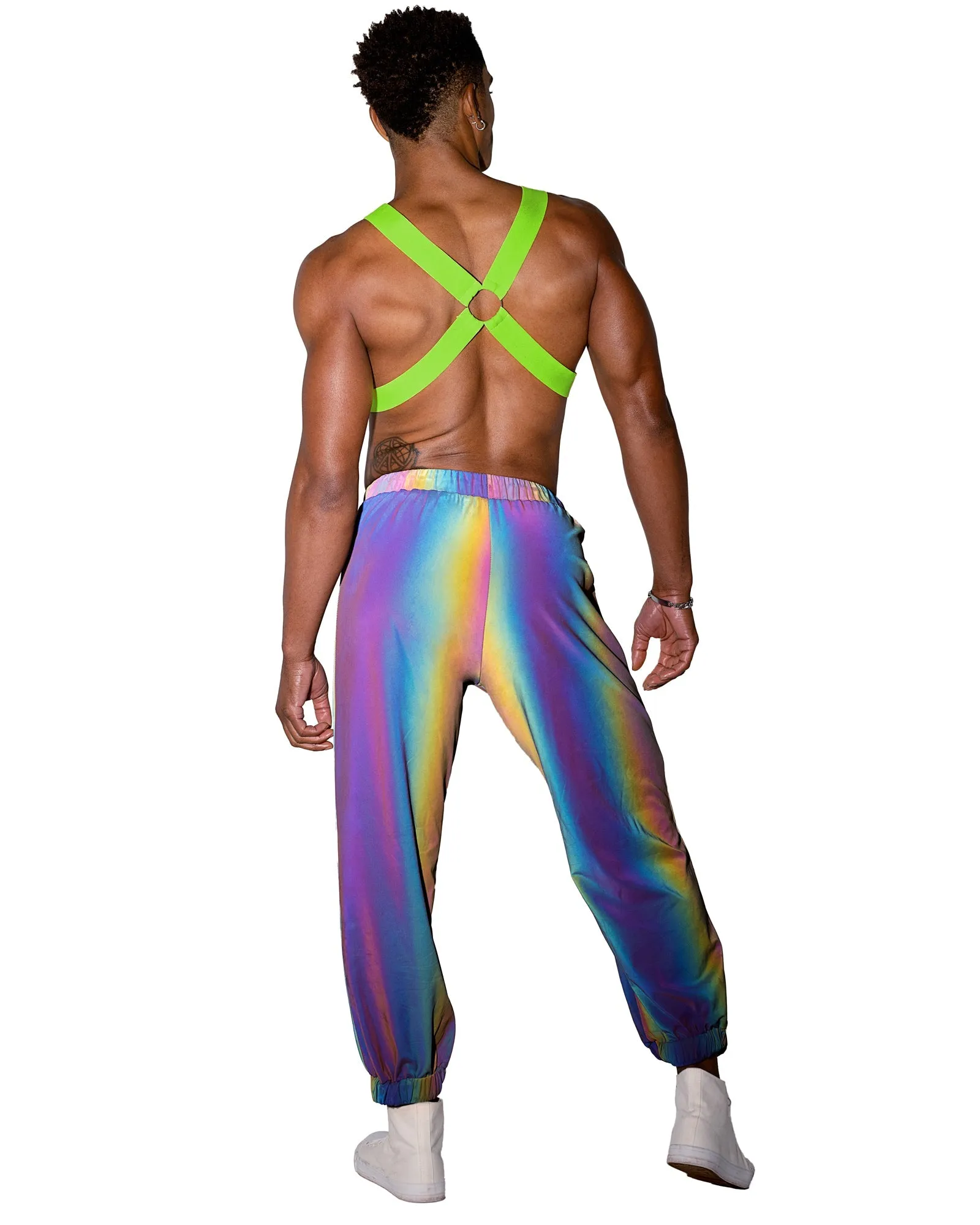 Roma Reflective Unisex Joggers - Rave & Festival Wear