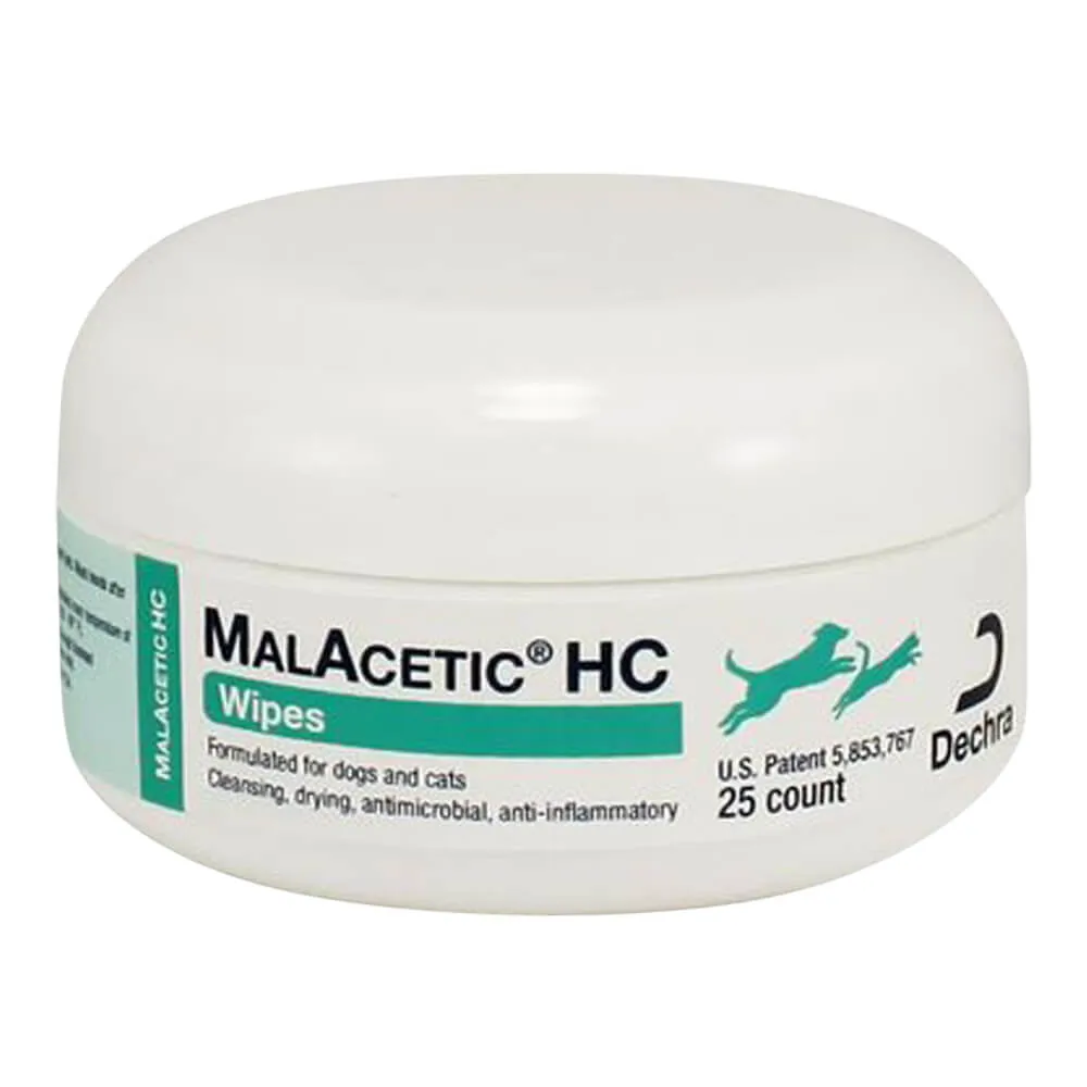 Rx MalAcetic HC Wipes, 25 ct