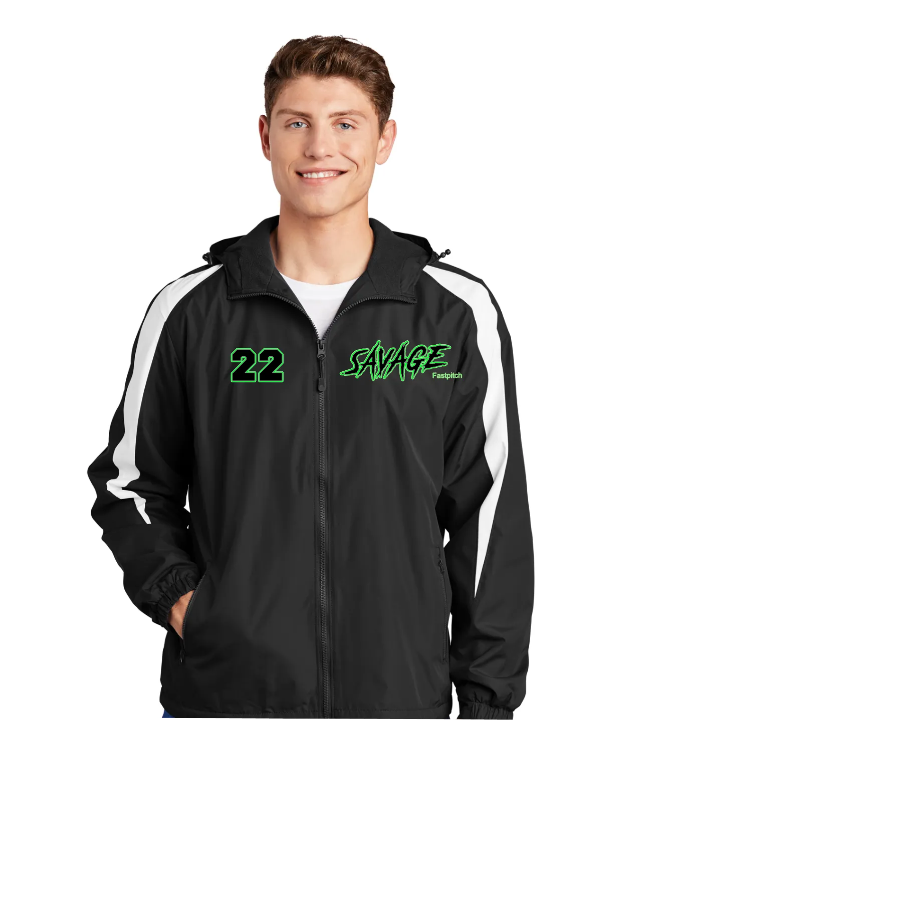 SAVAGE 12U EMBROIDERED HOODED FLEECE LINED JACKET