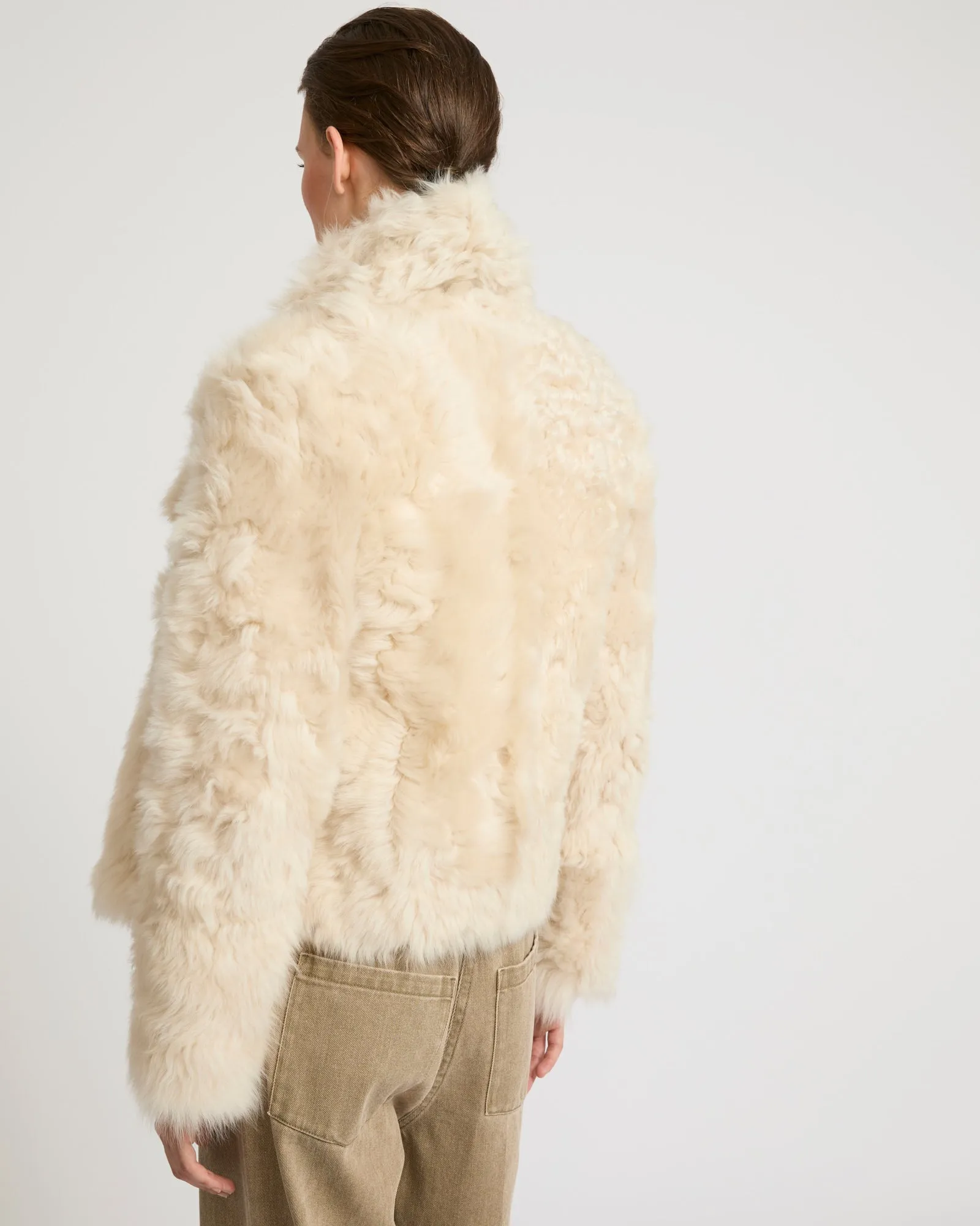 Short jacket in Toscana lambskin