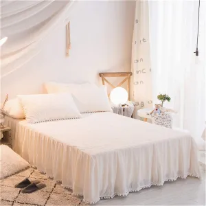 Softy White Bed Skirt