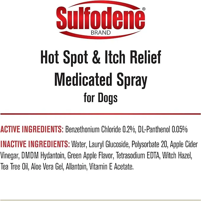 Sulfodene Medicated Hot Spot and Itch Relief, 8 oz