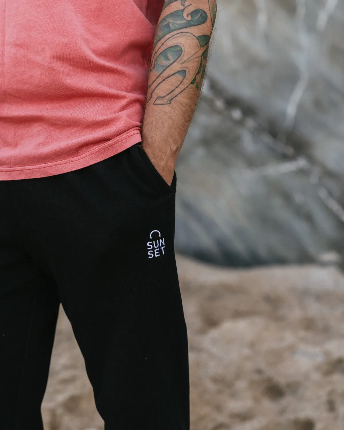 Sunset Surf Classic Joggers - Black