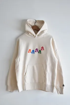 「TACOMA FUJI RECORDS」multi logo emb. hoodie