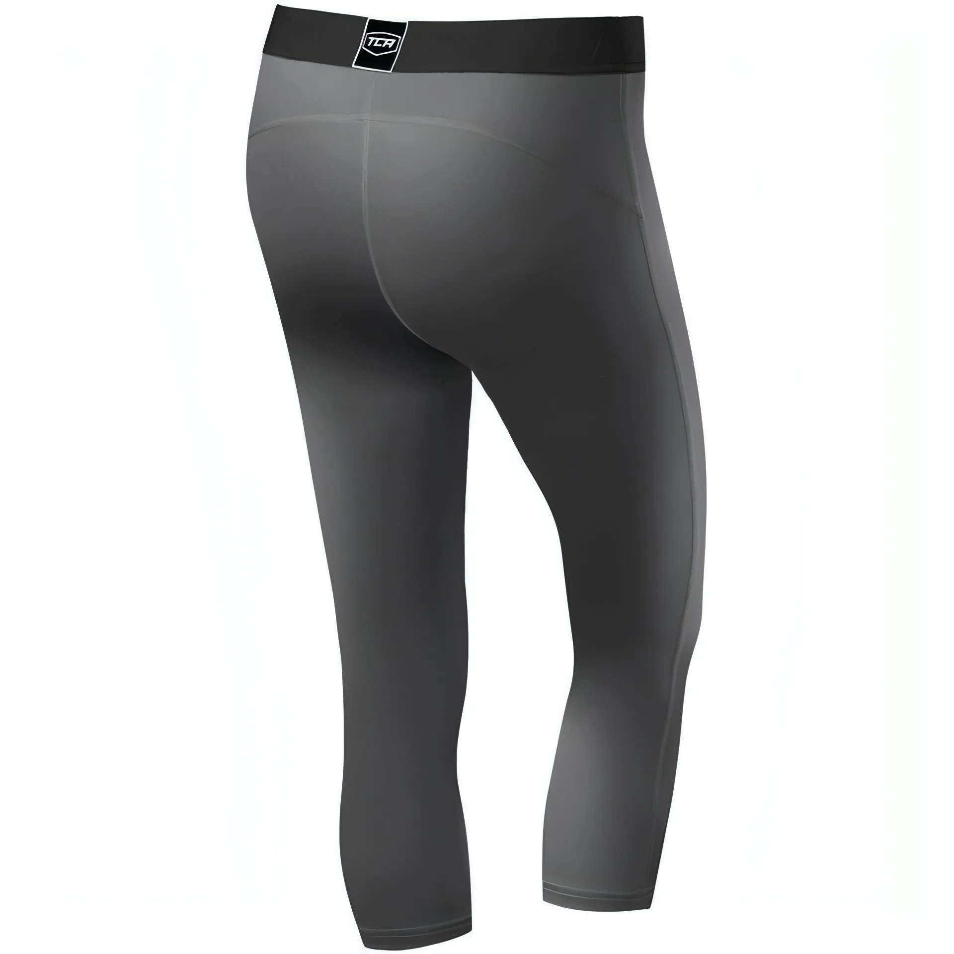 TCA Pro Performance Endurance Womens 3/4 Capri Running Tights - Grey