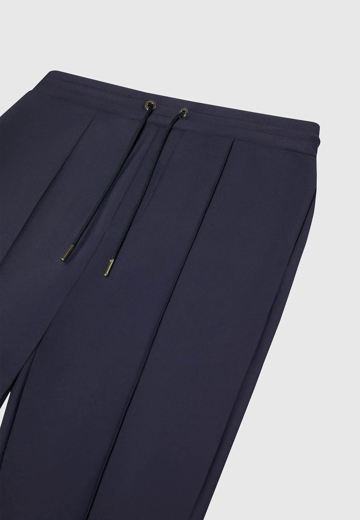 Éternel Neoprene Tapered Fit Pintuck Joggers - Navy