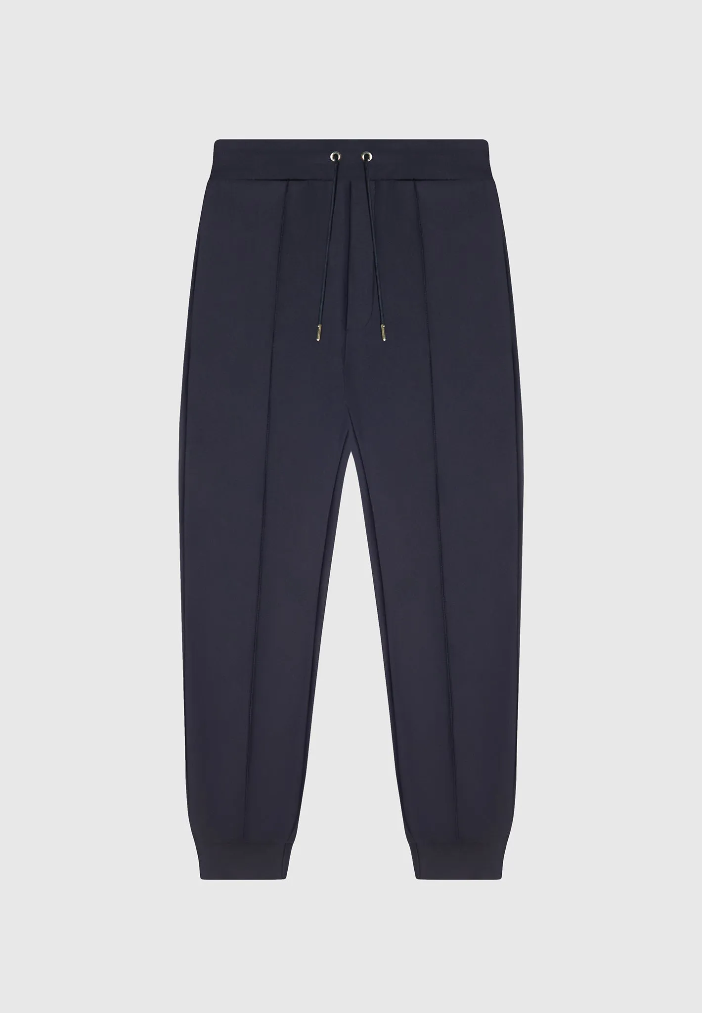 Éternel Neoprene Tapered Fit Pintuck Joggers - Navy