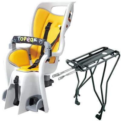 Topeak Babyseat Ii For Disc 26/27/700 Whl,Yllw Seat Pad Babyseat Ii   Disc Rack Topeak Childcarri