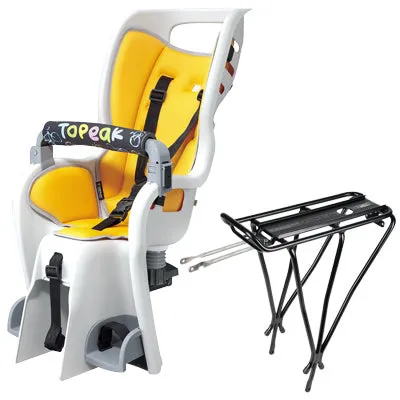 Topeak Babyseat Ii Non Disc Rk 26/27/700 Whl,Yllw Seat Pad Babyseat Ii   Non-Disc Rack Updated Version Topeak Childcarri