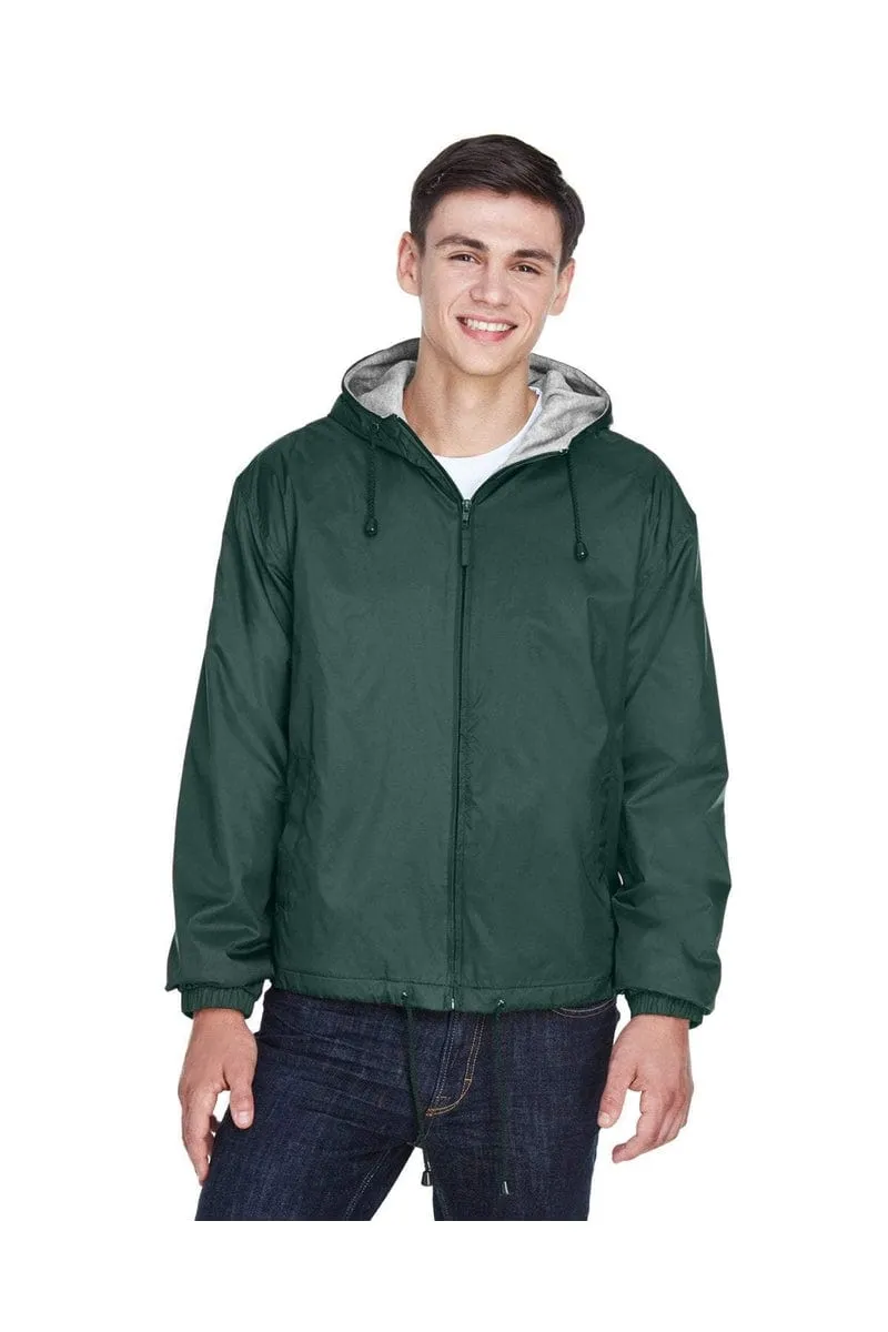 UltraClub 8915: Adult Fleece-Lined Hooded Jacket