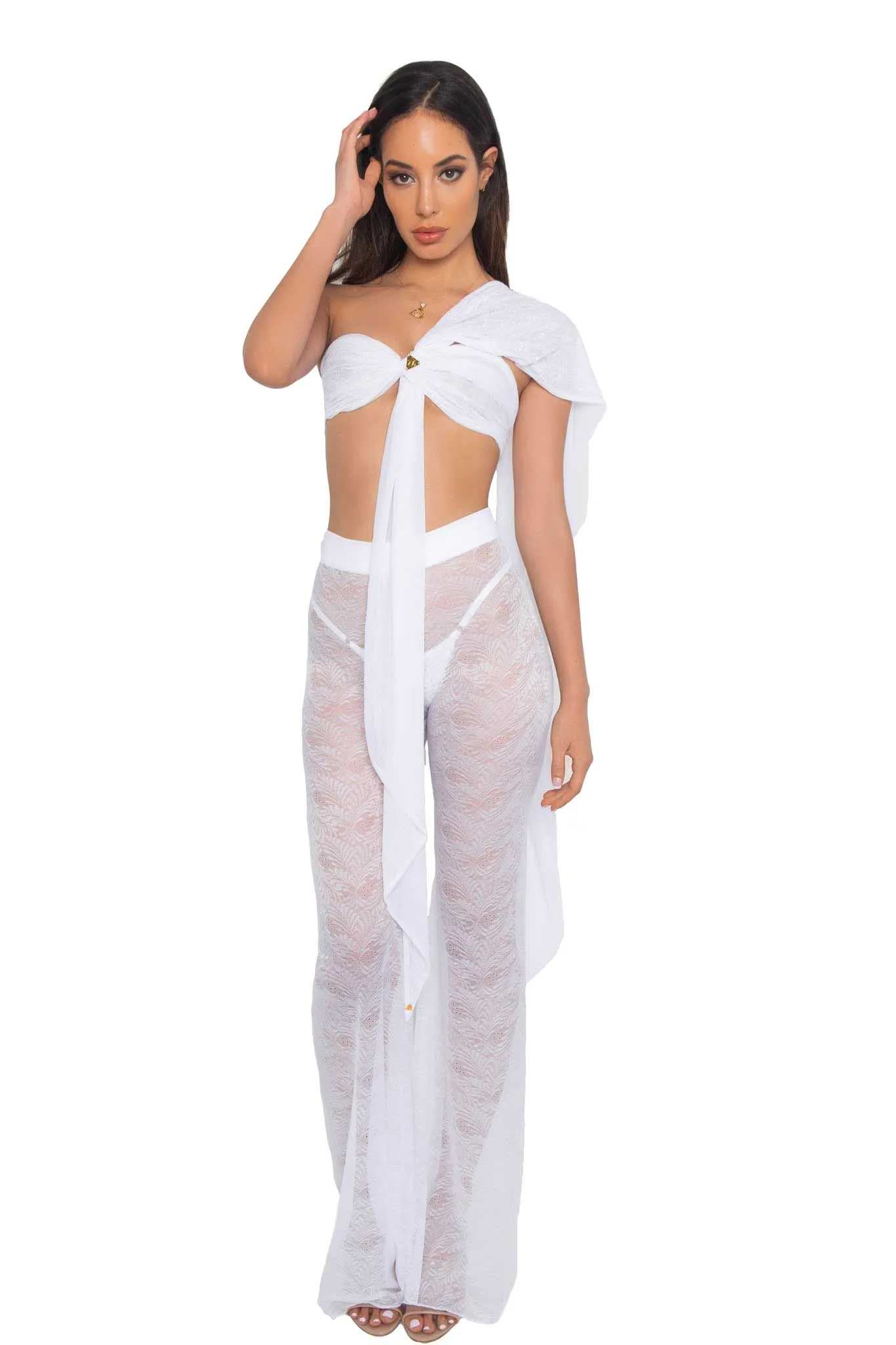 White Sheer Lucid Pant