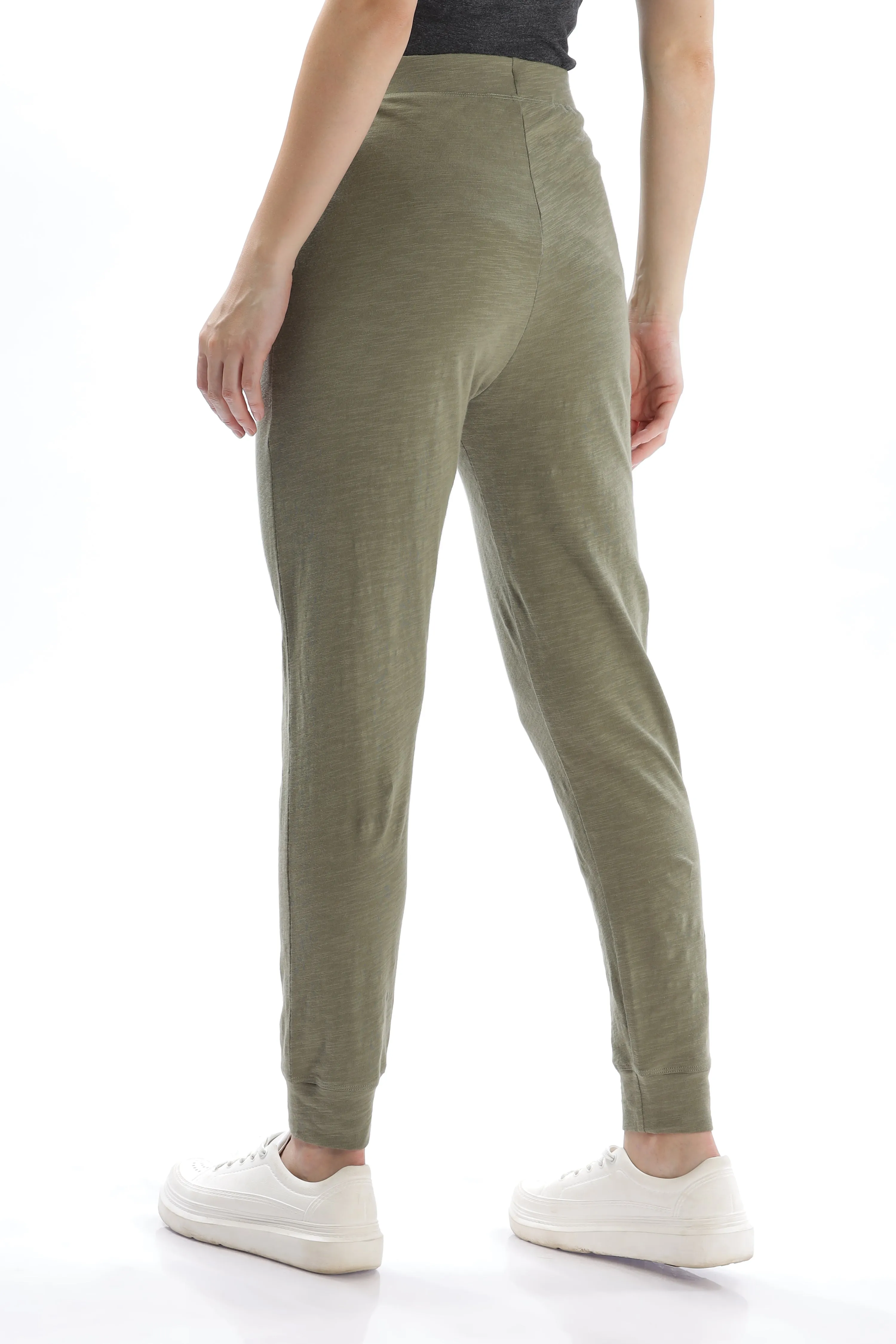 Women Organic Cotton Joggers Pant With Side Pockets and Adjustable Waist