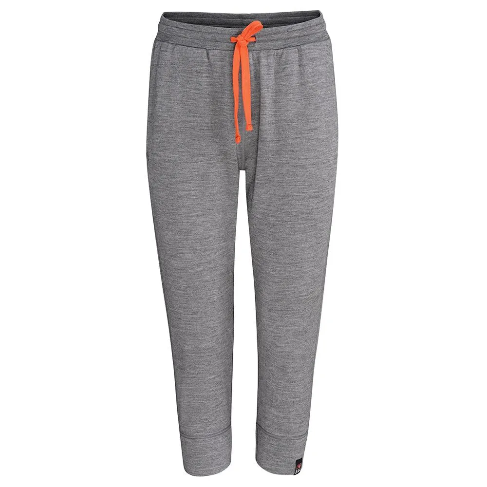 Womens Merino 260 Lounge Cuffed 3/4 Joggers (Charcoal/Orange)